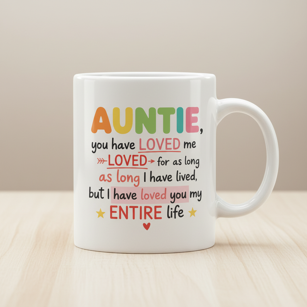 Auntie mug mockup
