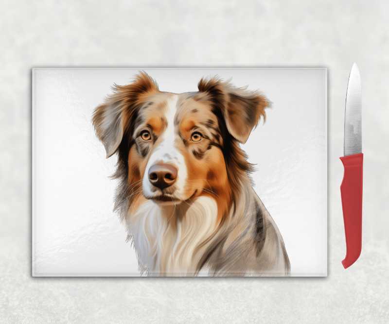Australian Shepherd Dog Chopping Board