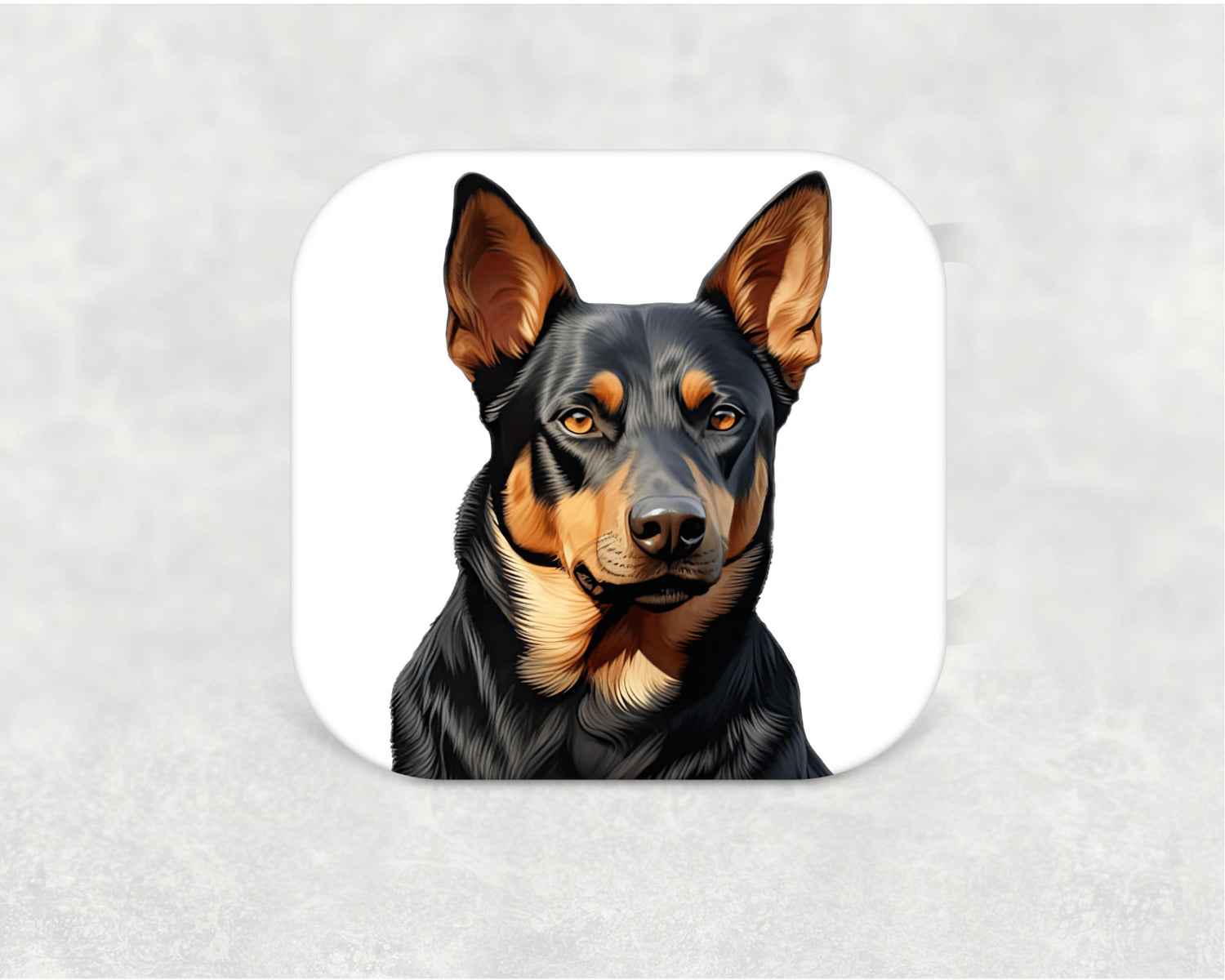 Australian Kelpie Coaster - a thoughtful MDF gift for Australian Kelpie owners and dog breed collectors