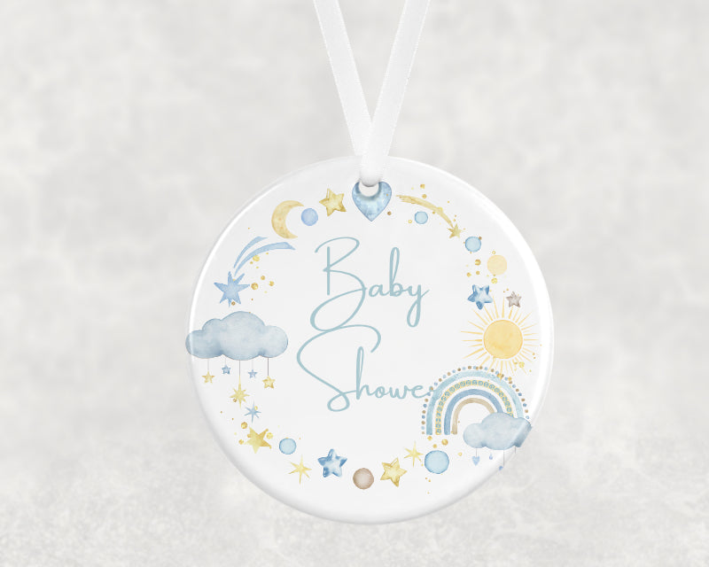 Baby Shower Hanging Ornament – Blue
