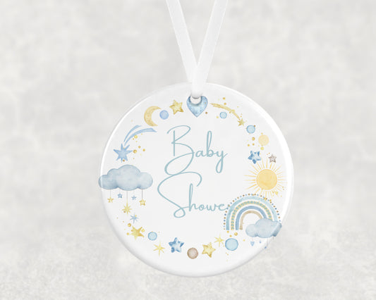 Baby Shower Hanging Ornament – Blue