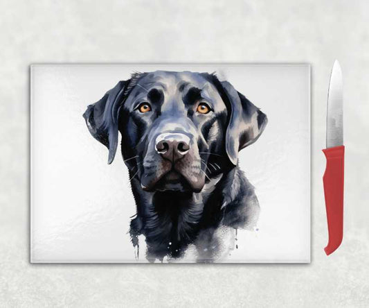 Black Labrador Dog Chopping Board