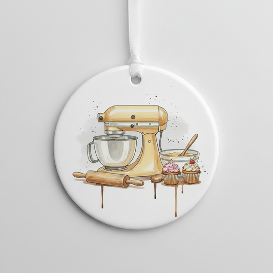Baking Hanging Ornament Mockup