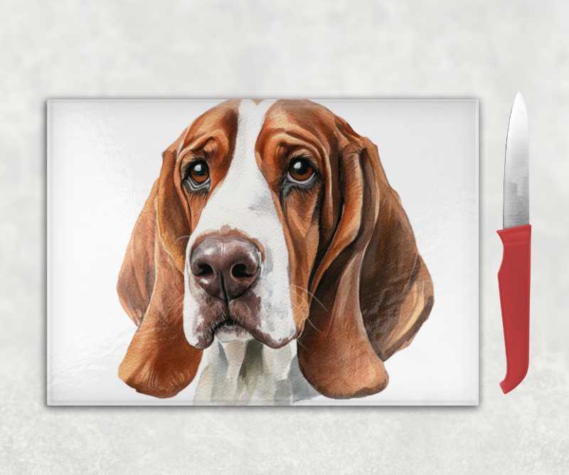 Basset Hound Dog Chopping Board