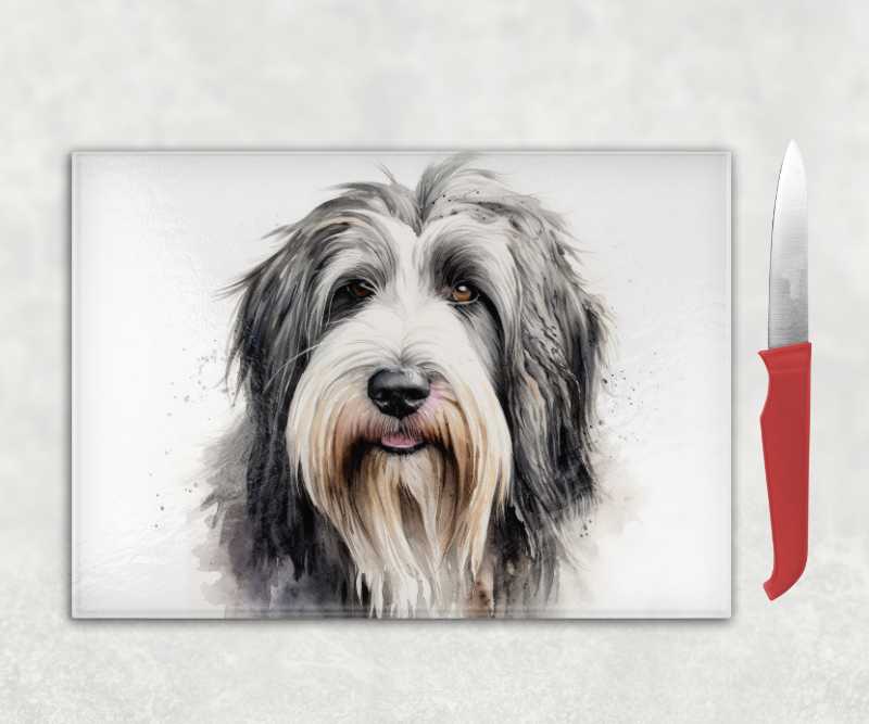 Bearded Collie Dog Chopping Board
