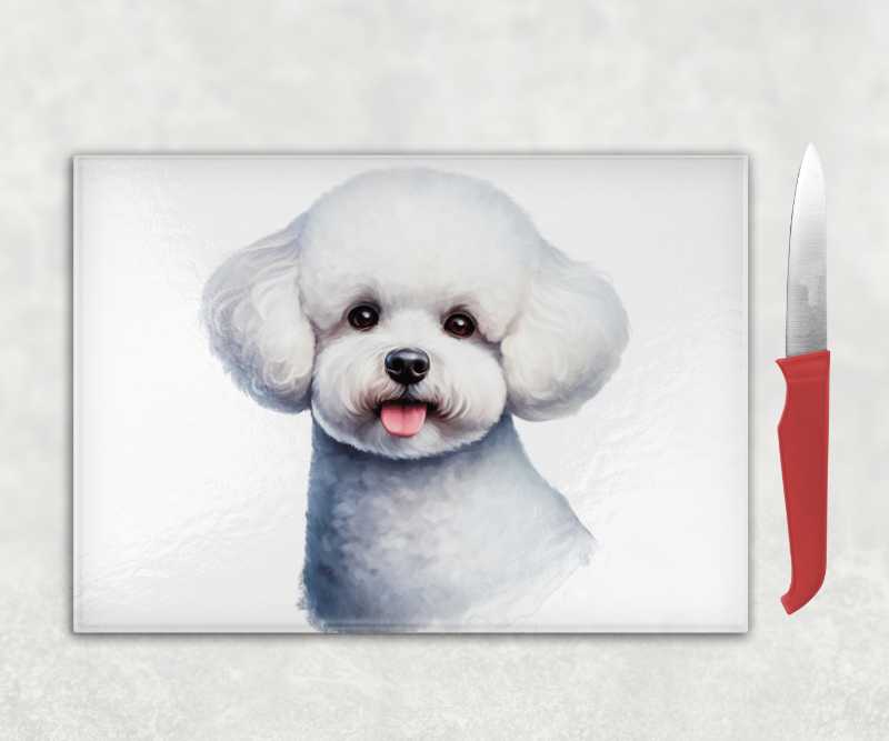 Bichon Frise Dog Chopping Board