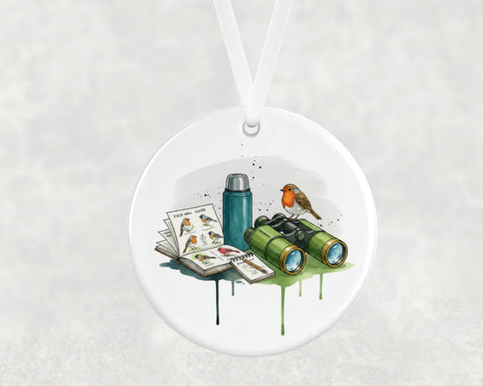 Birdwatching Hanging Ornament