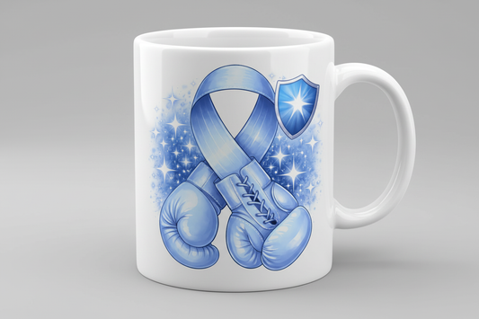 Blue Ribbon Boxing Gloves Mug – Meaningful Gift for Him