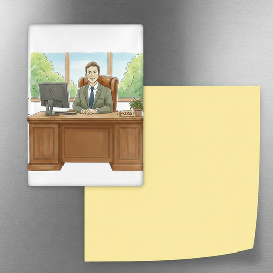 Boss Fridge Magnet (Male)