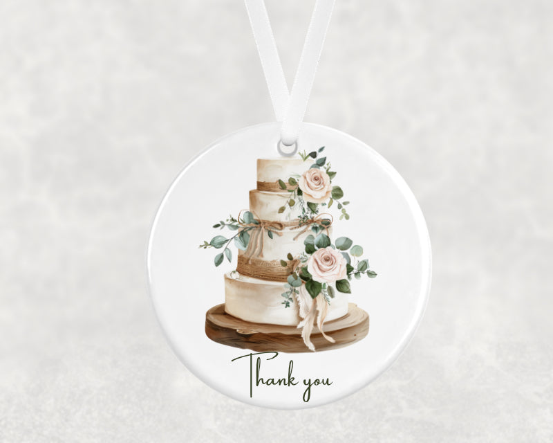 Wedding Cake Hanging Ornament