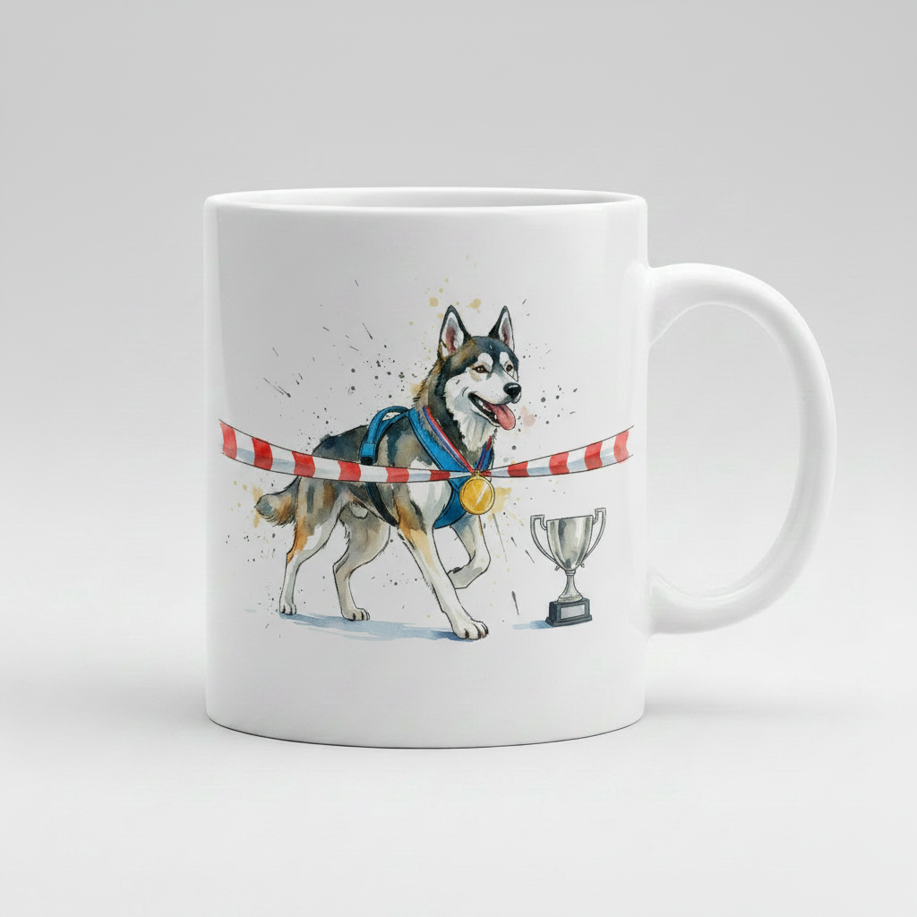 Canicross Finish Line Medal Mug
