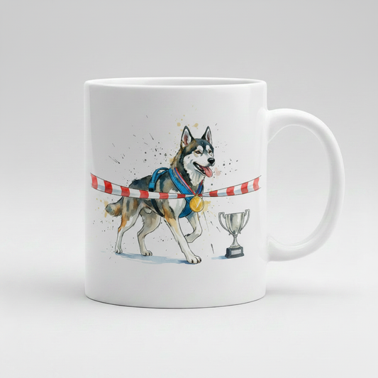 Canicross Finish Line Medal Mug