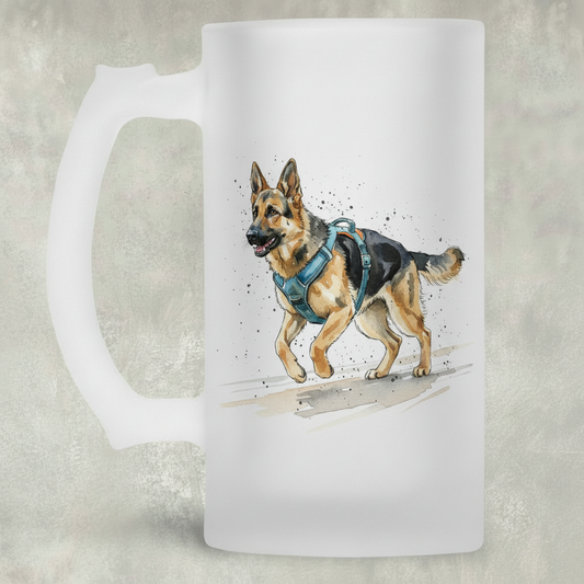 Canicross GSD Athletic Portrait Tankard