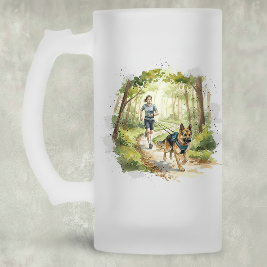 Canicross GSD Runner in Woodland Tankard