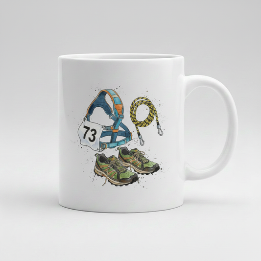 Canicross Kit Flat Lay Mug