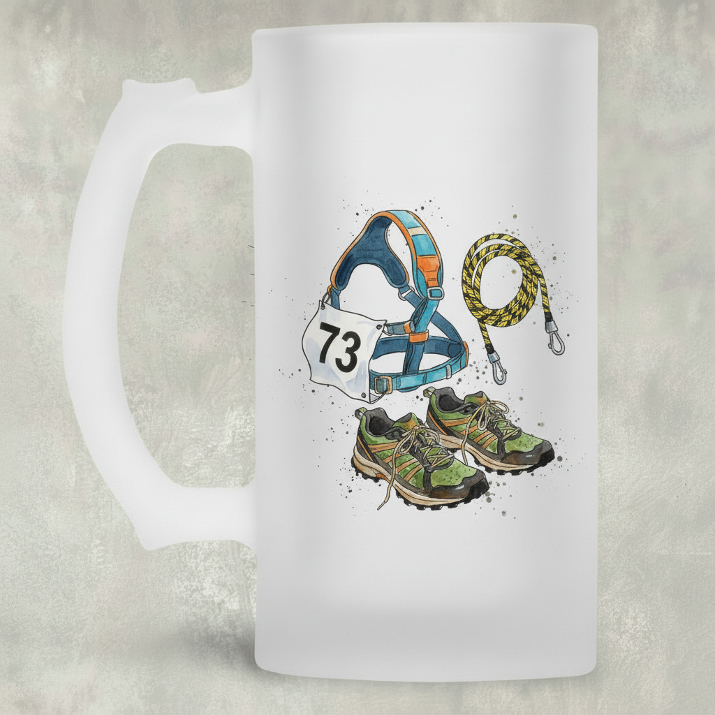 Canicross Kit Flat Lay Tankard
