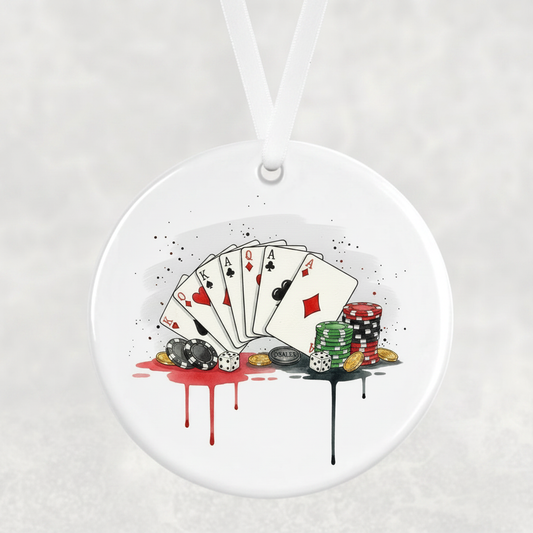 Card Games Hanging Ornament