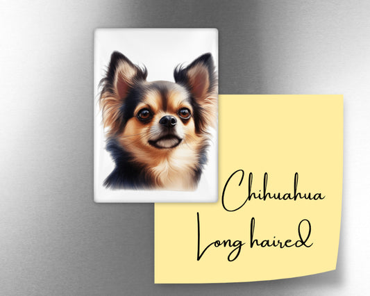 Chihuahua Long Hair Dog Magnet