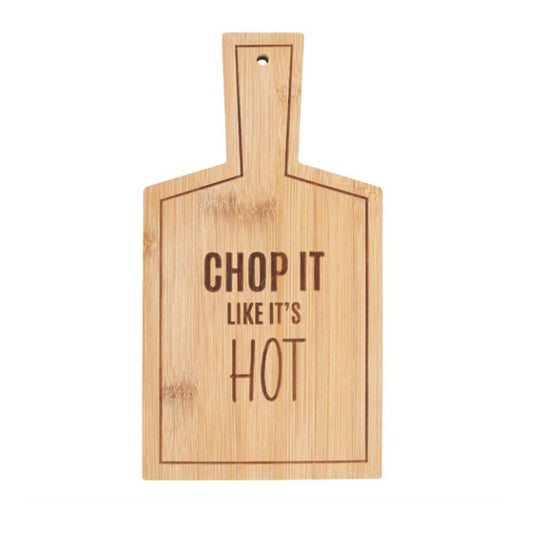 Chop It Like It's Hot Bamboo Serving Board