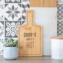 Chop It Like It's Hot Bamboo Serving Board