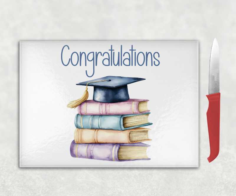 Congratulations Graduation Chopping Board – Unique Graduate Gift