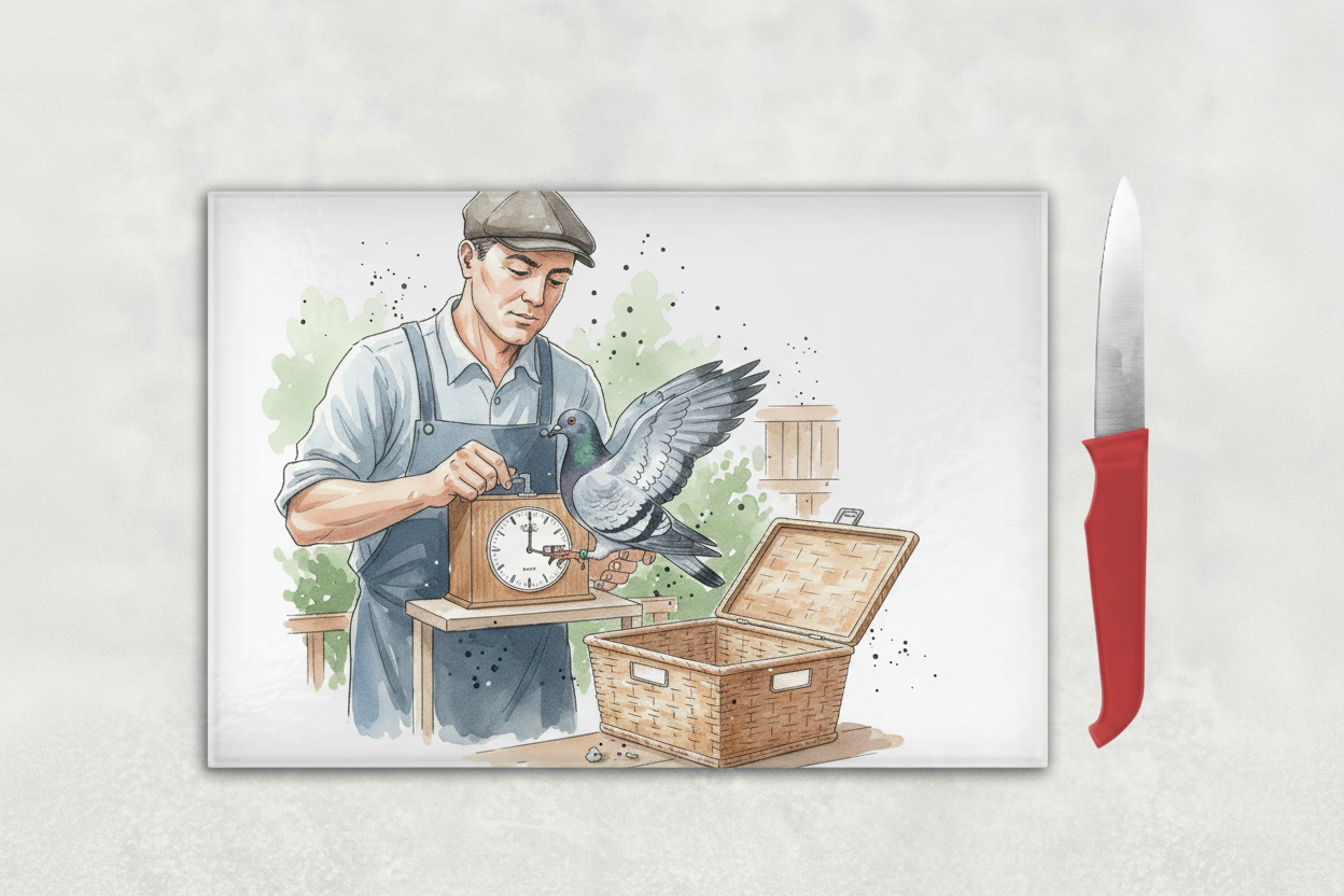 Clocking In Scene Chopping Board