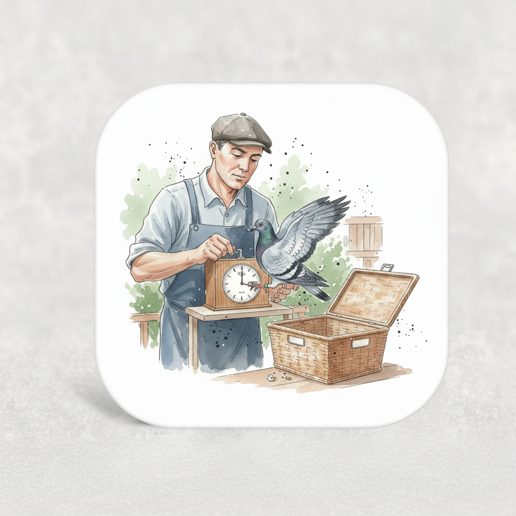 Clocking In Scene Coaster