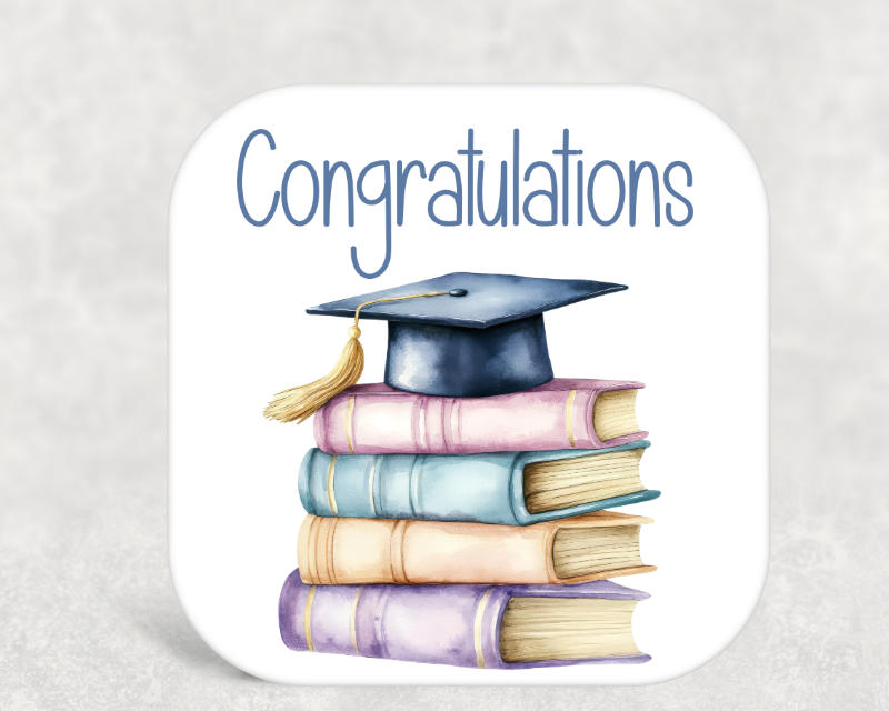 Congratulations Graduation Coaster – Unique Graduate Keepsake Gift
