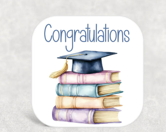 Congratulations Graduation Coaster – Unique Graduate Keepsake Gift