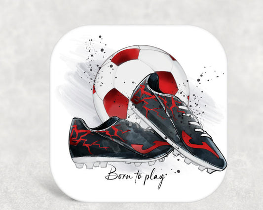 Football MDF Coaster - Red