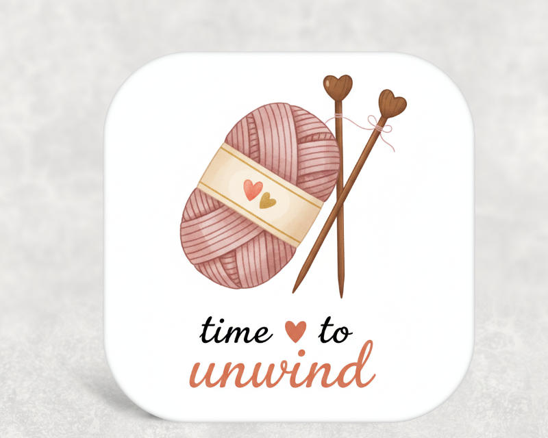 So Much Yarn So Little Time Knitting Coaster