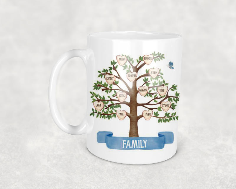 Family Tree Personalised Mug