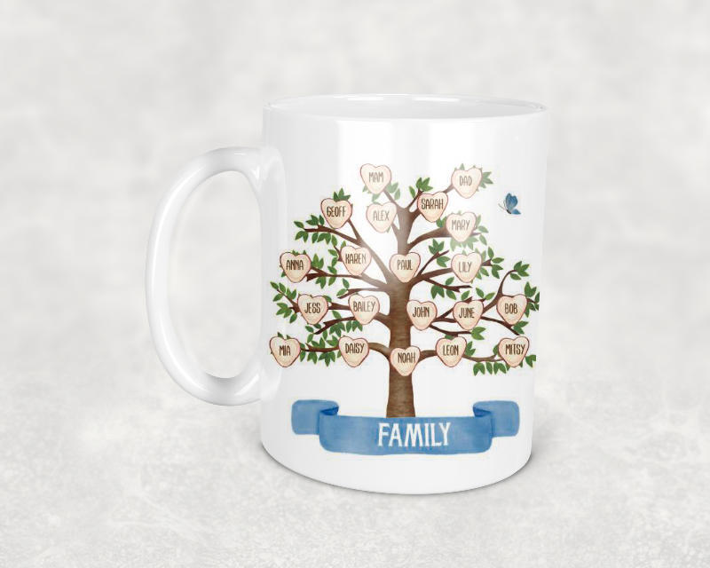 Family Tree Personalised Mug