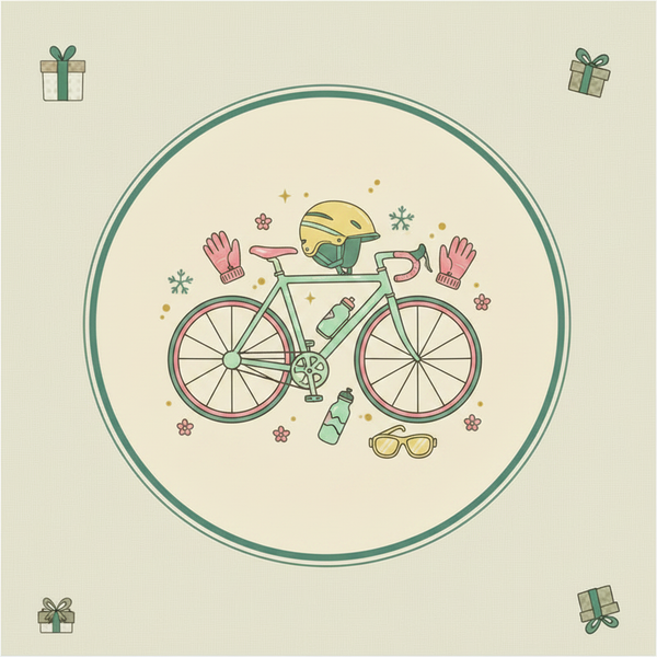 Cycling Gift Tile with Bike