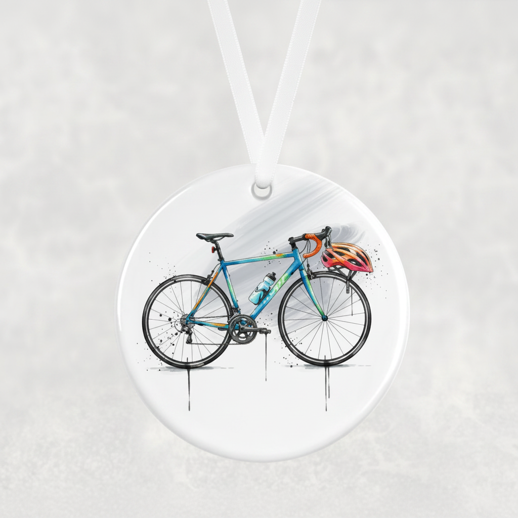 Cycling Hanging Ornament