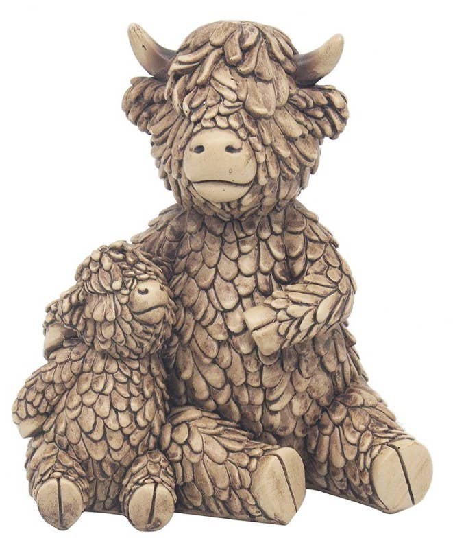 LP75340 - Hughie Highland Cow With Baby
