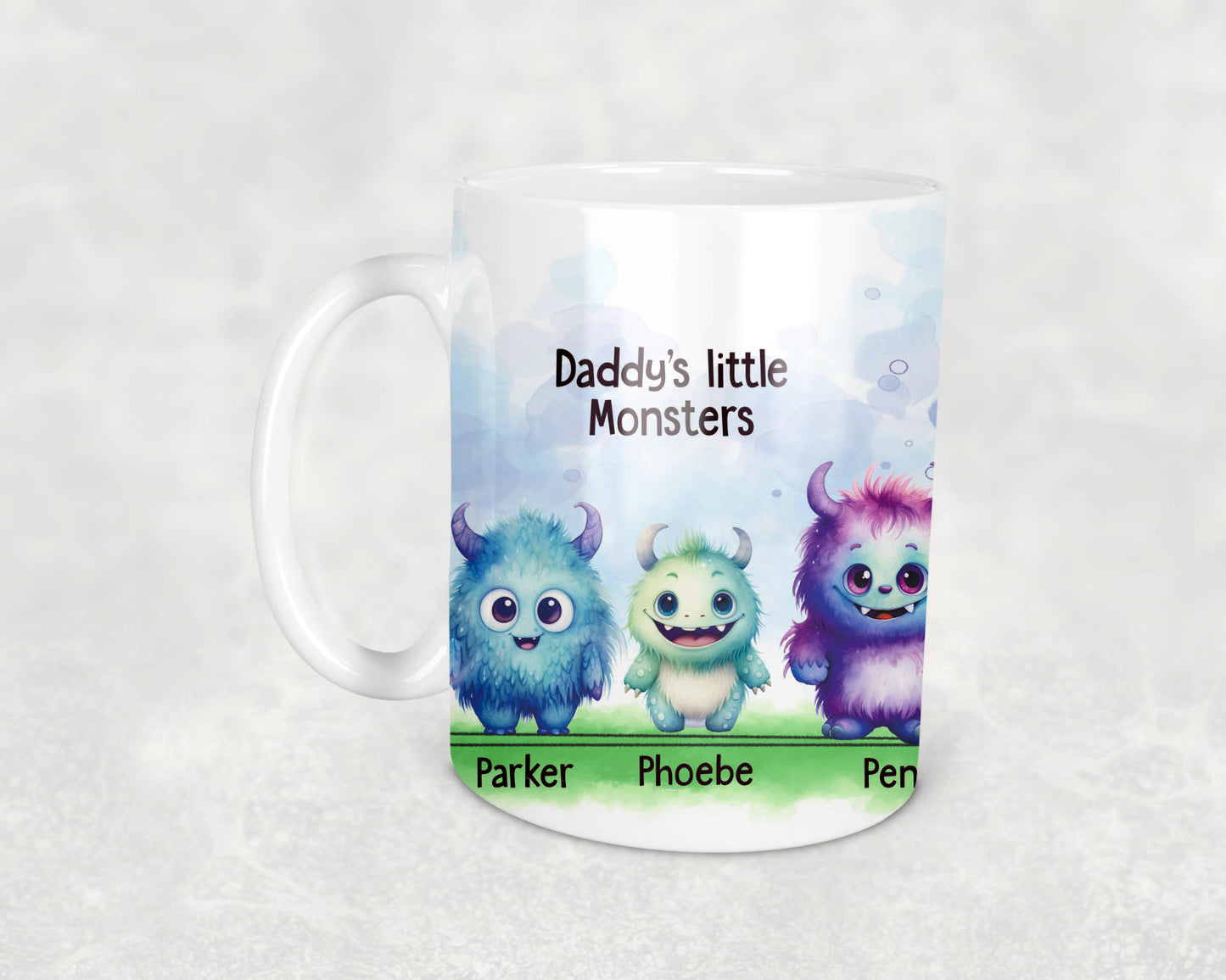Daddy's Little Monsters Personalised Mug