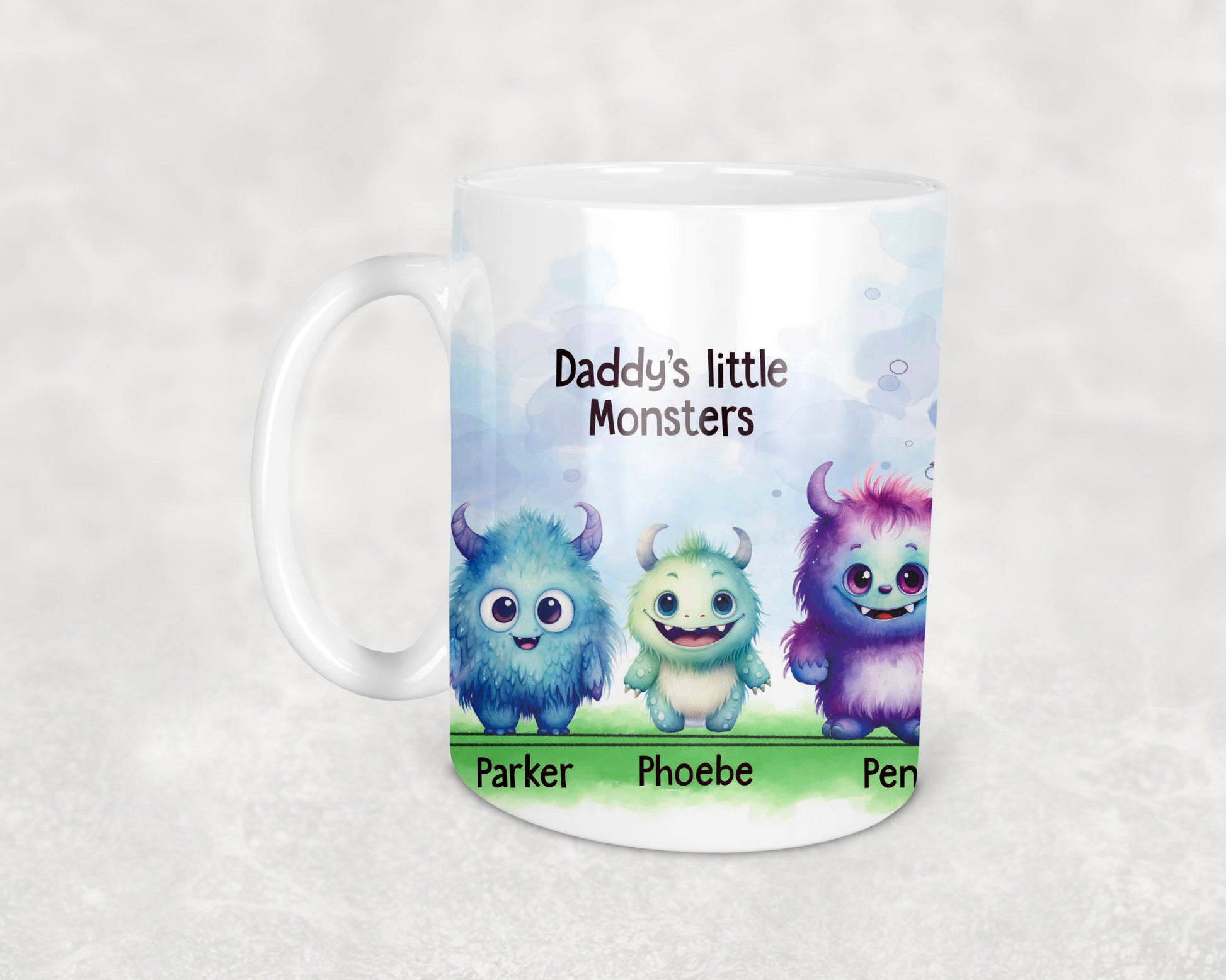 Daddy's Little Monsters Personalised Mug