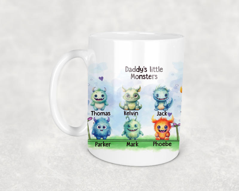 Daddy's Little Monsters Personalised Mug