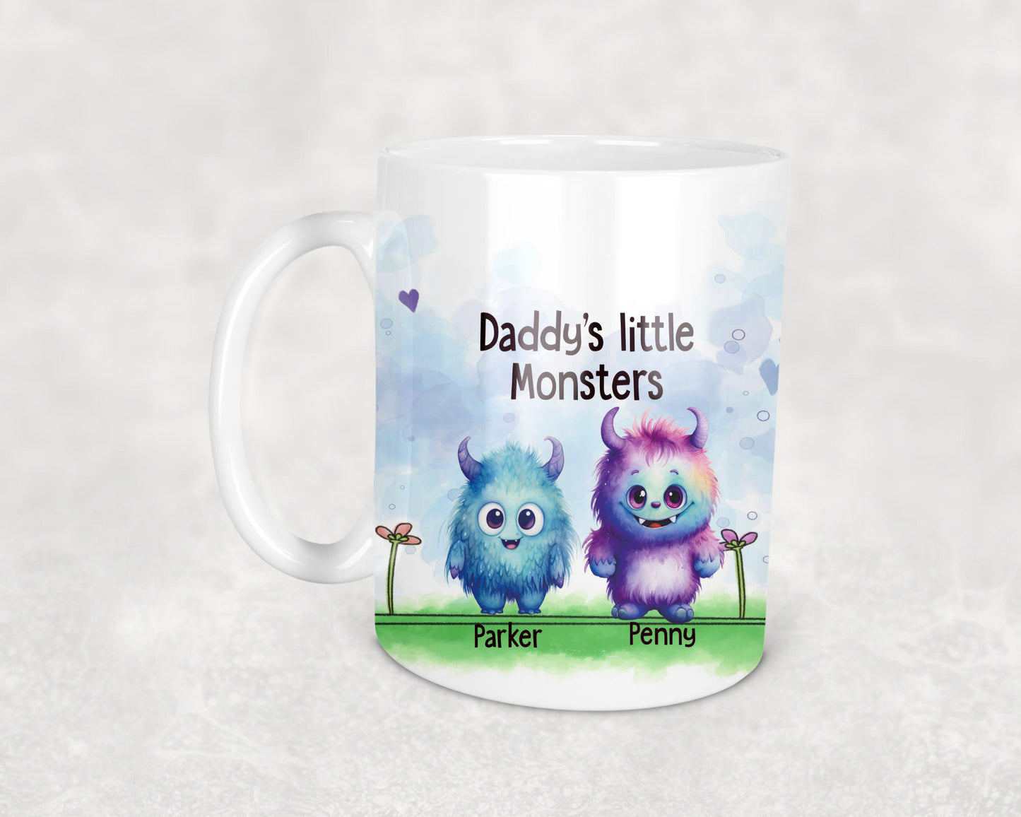 Daddy's Little Monsters Personalised Mug