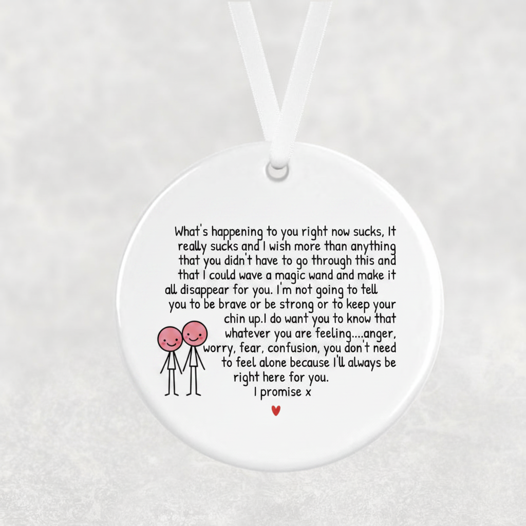 Difficult Times Promise Hanging Ornament