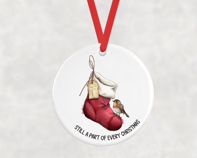 Empty Stocking Memorial Tree Decoration