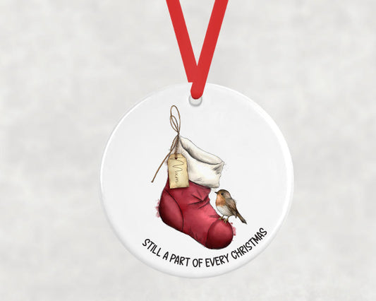 Empty Stocking Memorial Tree Decoration