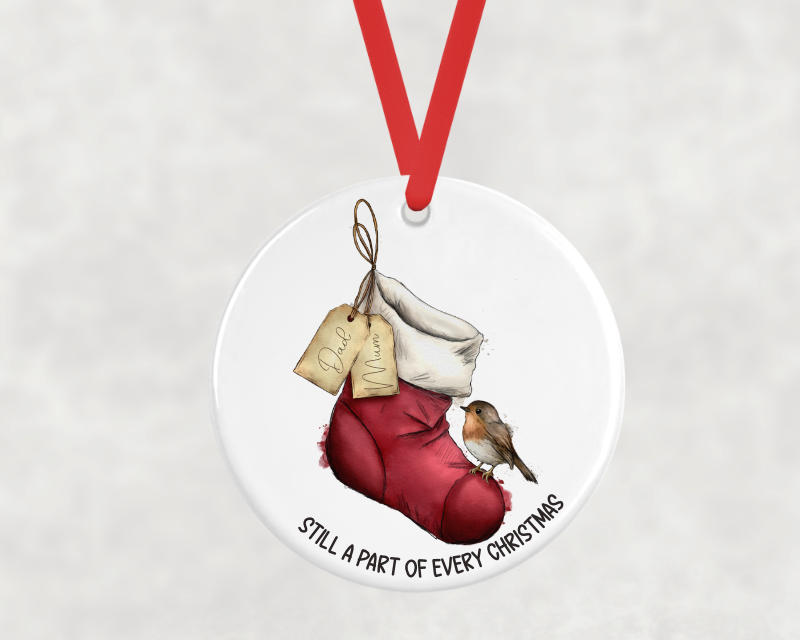 Empty Stocking Memorial Tree Decoration