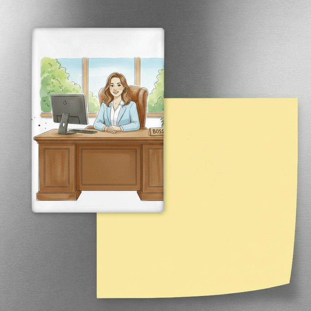 Boss Fridge Magnet (Female)