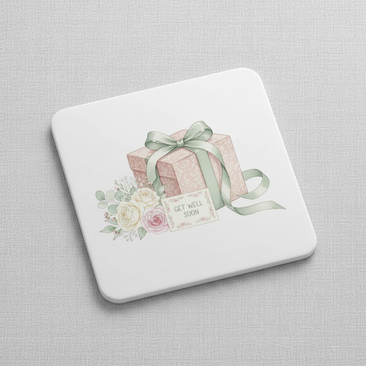 Get Well Soon Coaster – Female Gift