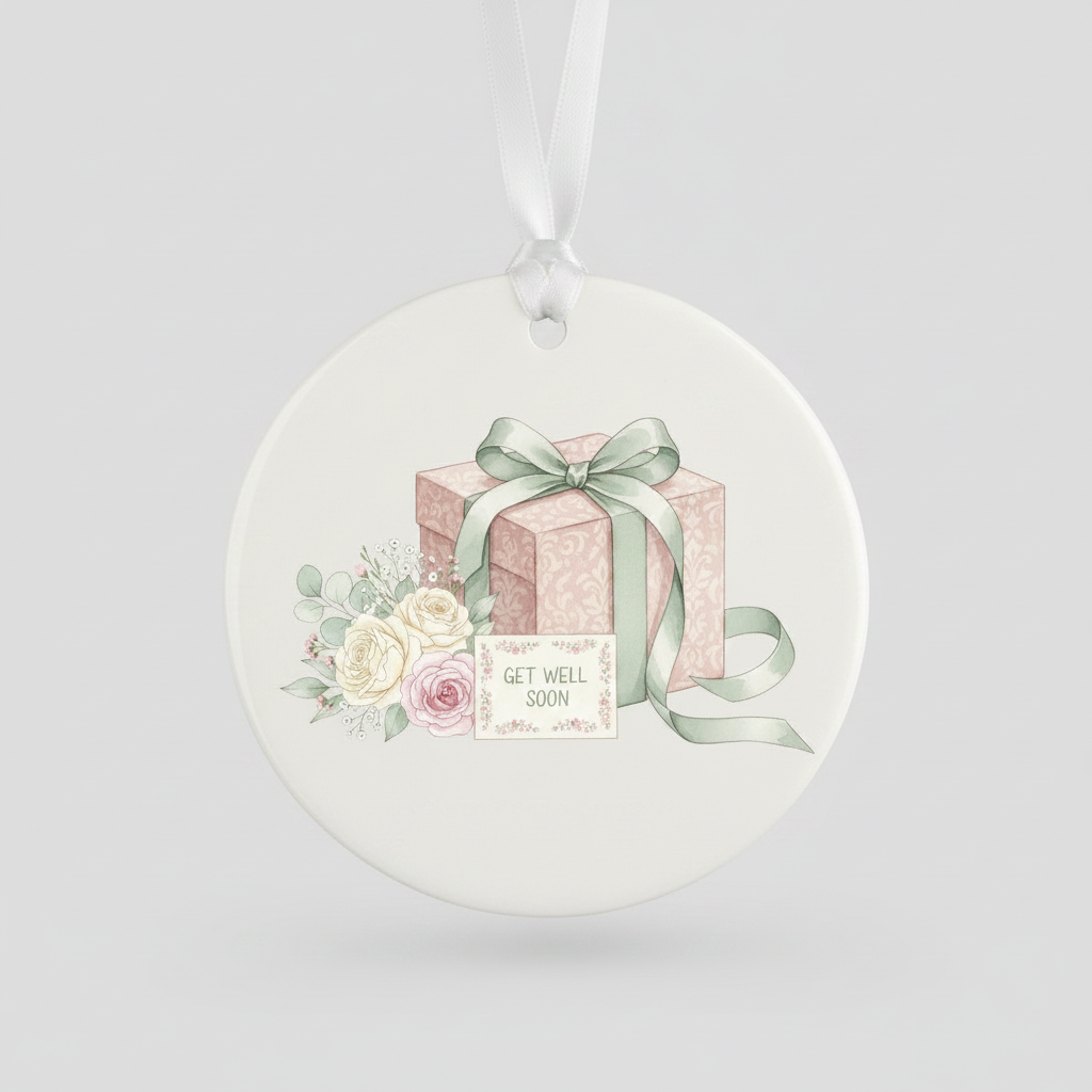 Get Well Soon Hanging Ornament – Female Gift