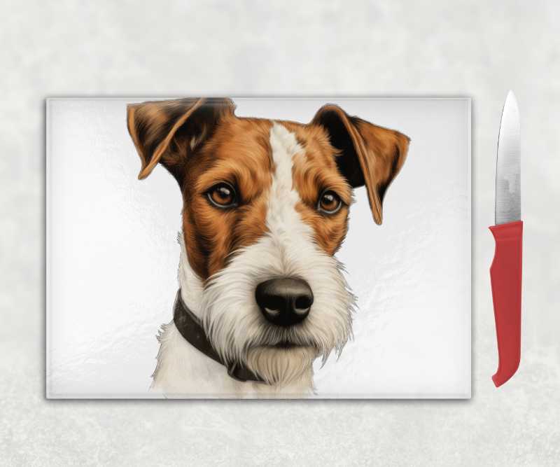 Fox Terrier Dog Chopping Board