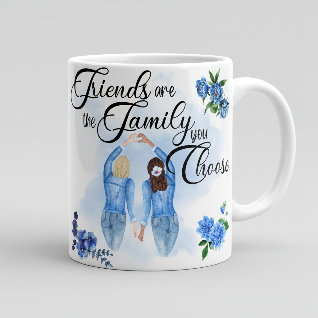 Friends are the Family you Choose Mug