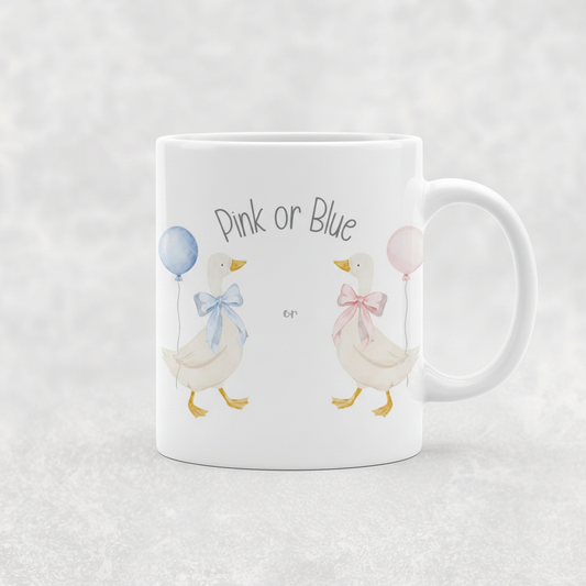 Gender Reveal – Pink or Blue Geese Mug